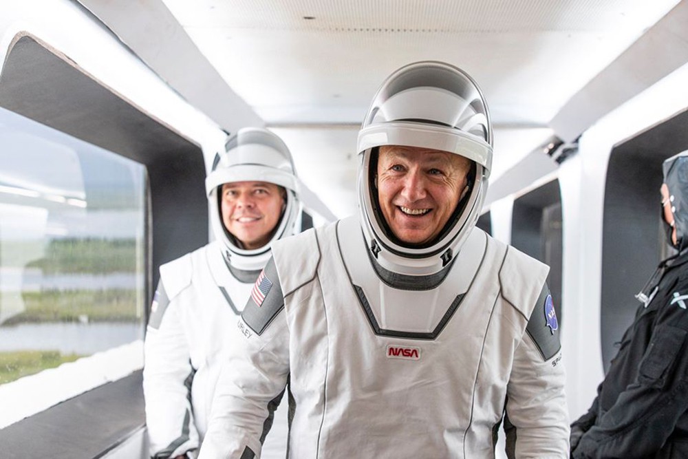 Астронавты NASA Даг Хёрли и Боб Бенкен