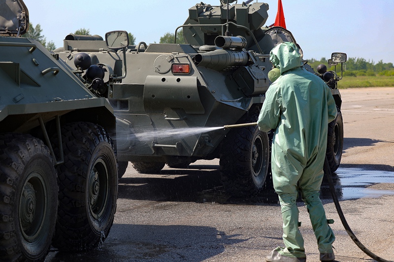 Подготовка военной техники к Параду Победы 