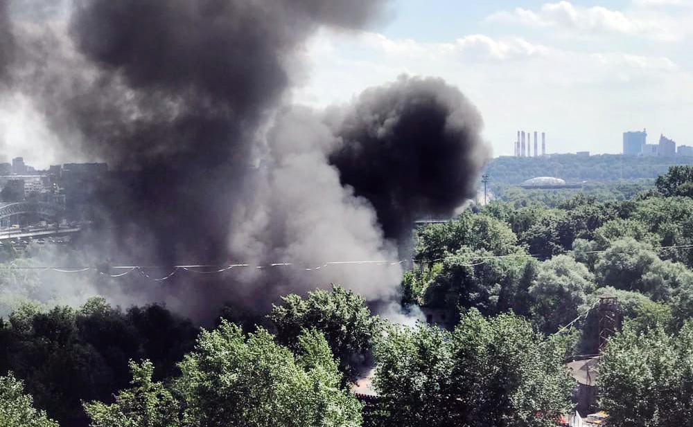 Пожар в Москве