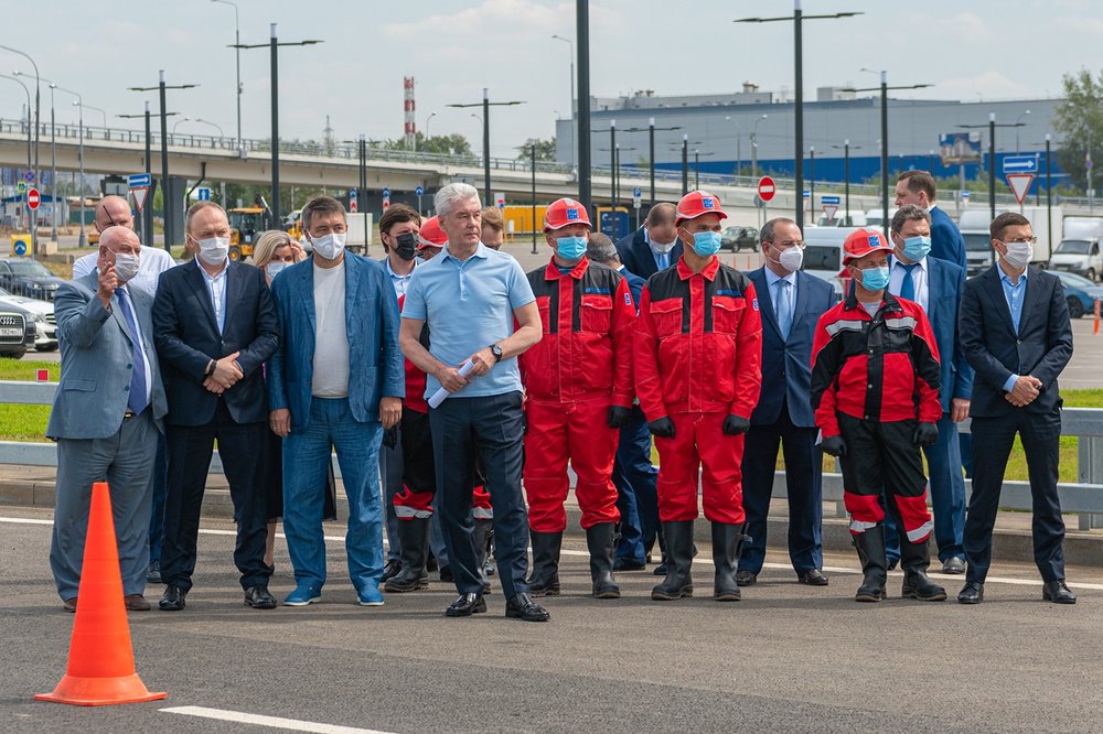 Открытие движения по дублеру Киевского шоссе в Москве