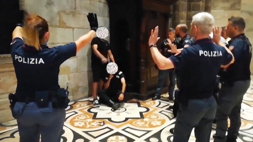 Задержание захватившего заложника в Миланском соборе