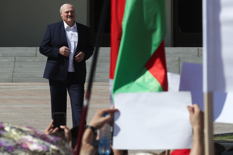Митинг в поддержку президента Белоруссии Александра Лукашенко в Минске