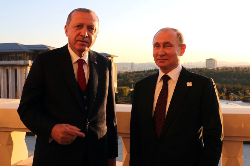 Владимир Путин и Реджеп Эрдоган в Анкаре