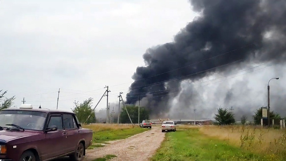 Пожар на заводе в Башкирии