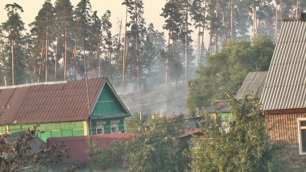 Пожар в Оренбургской области