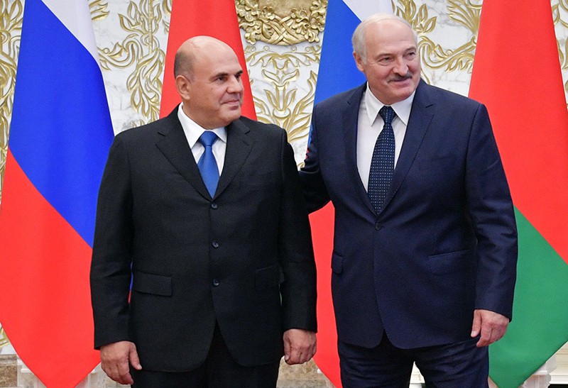 Михаил Мишустин и Александр Лукашенко