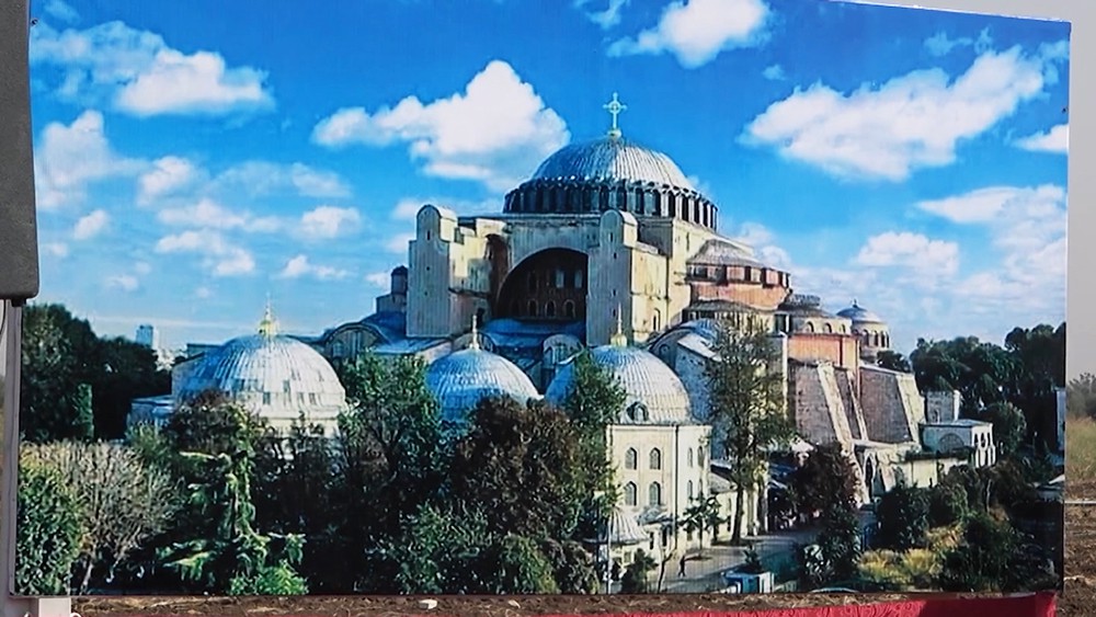 Строительство Храма Святой Софии в Сирии