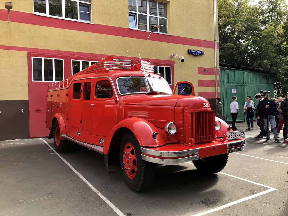 Пробег пожарных ретроавтомобилей 