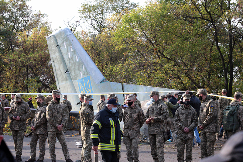 На месте крушения Ан-26 ВВС Украины