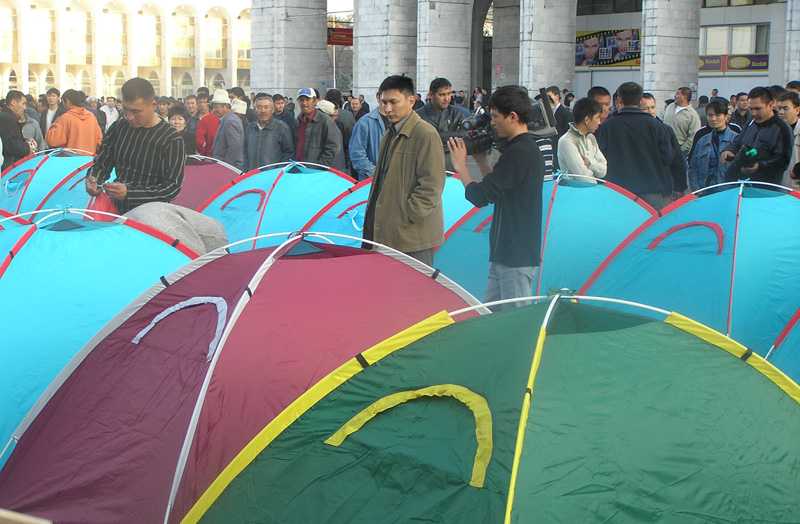 Протесты в Бишкеке 