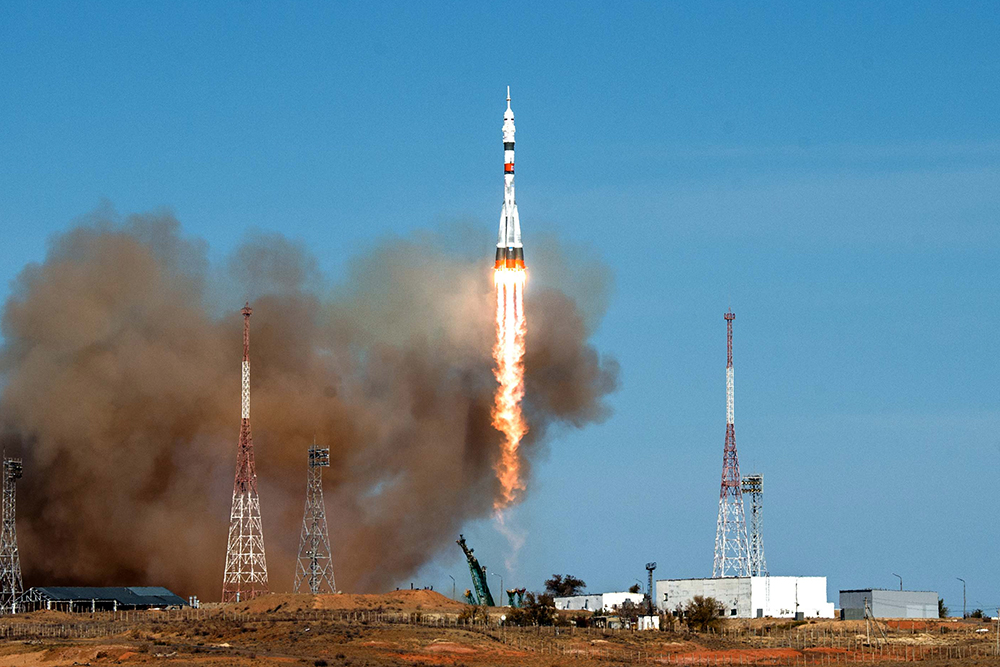 Пуск ракеты-носителя "Союз-2.1А"