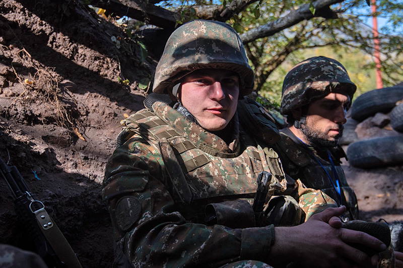 Военнослужащие армии обороны Нагорно-Карабахской Республики