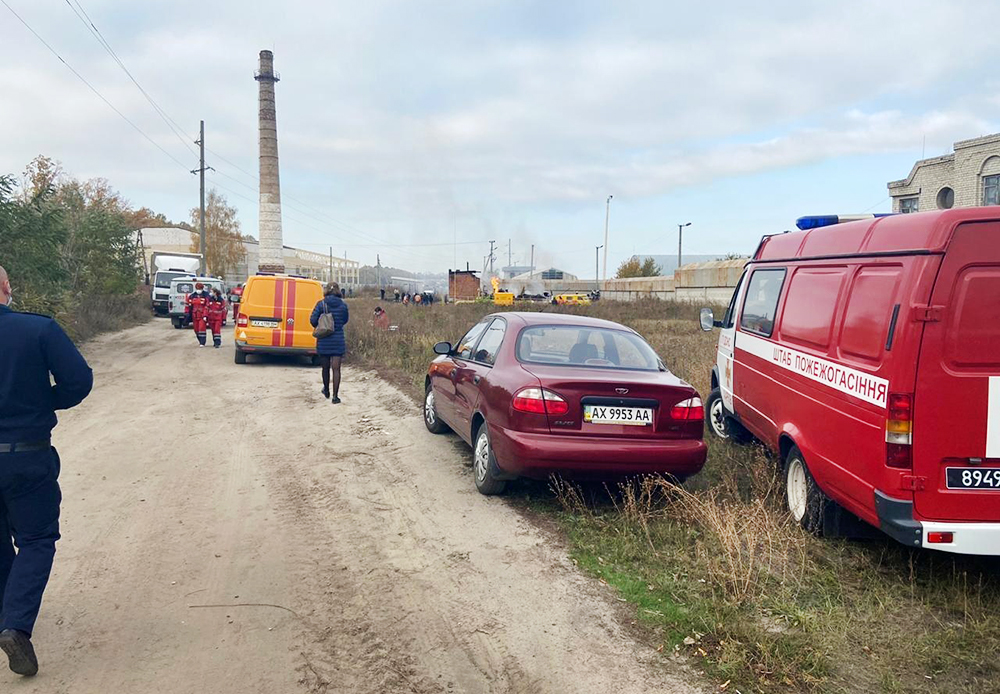 Последствия взрва газовой станции под Харьковом