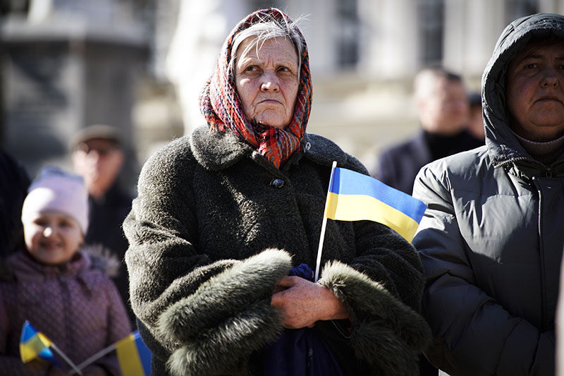 Жители Украины