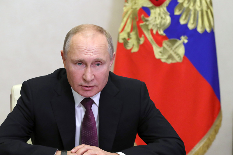 Владимир Путин проводит оперативное совещание Совета безопасности