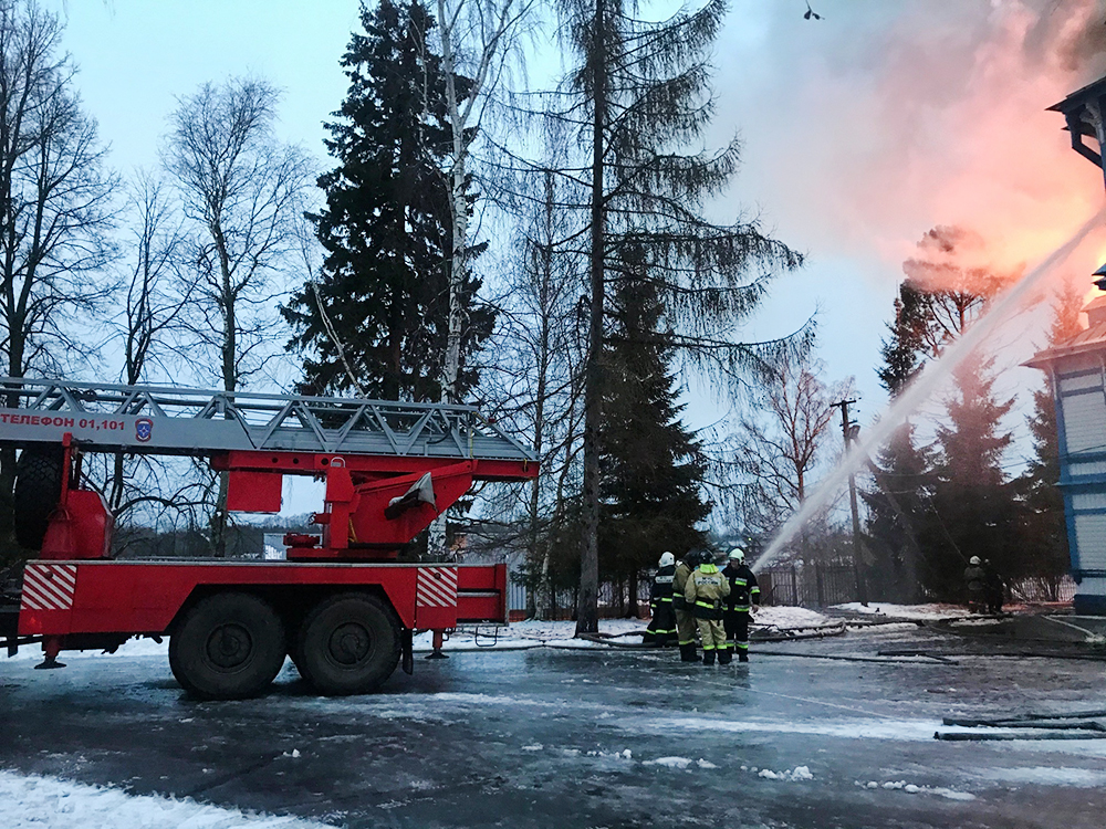 Пожар в санатории "Колчаново"