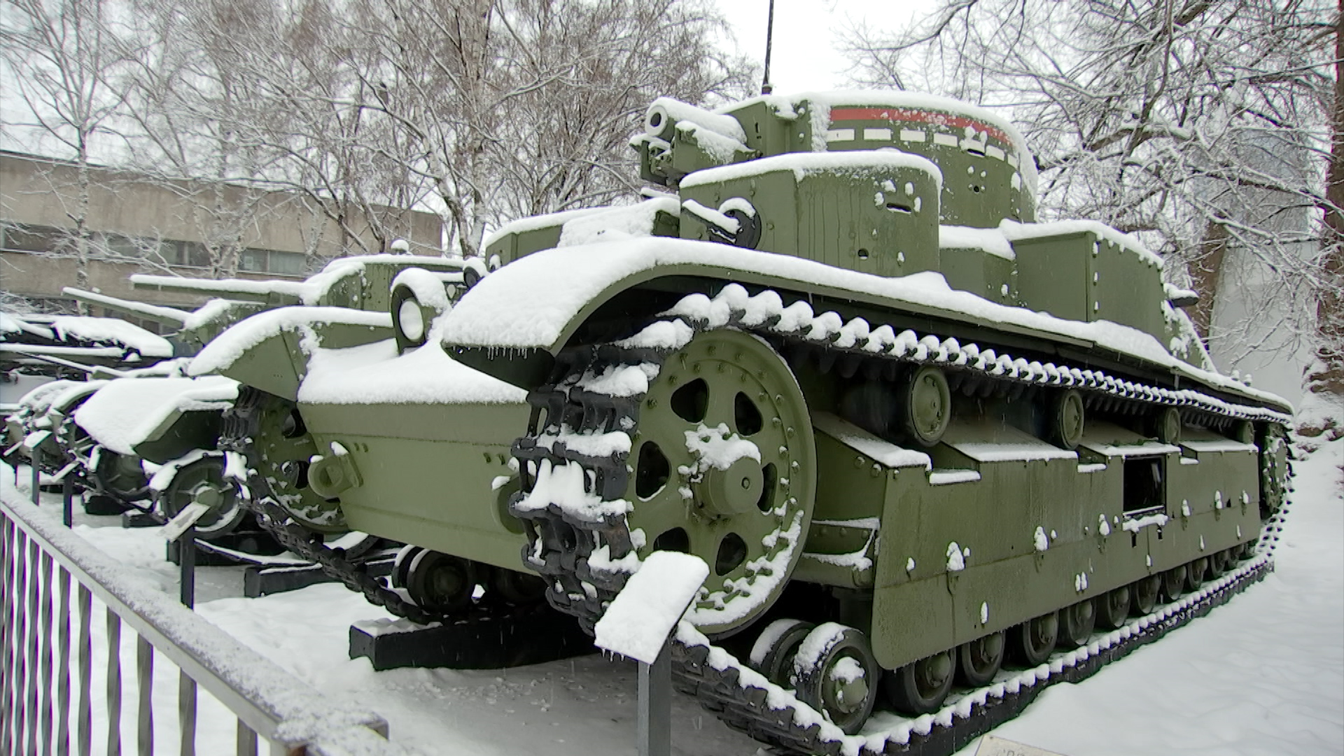 Танк Т-28. Выставка военной техники в Центральном музее вооруженных сил