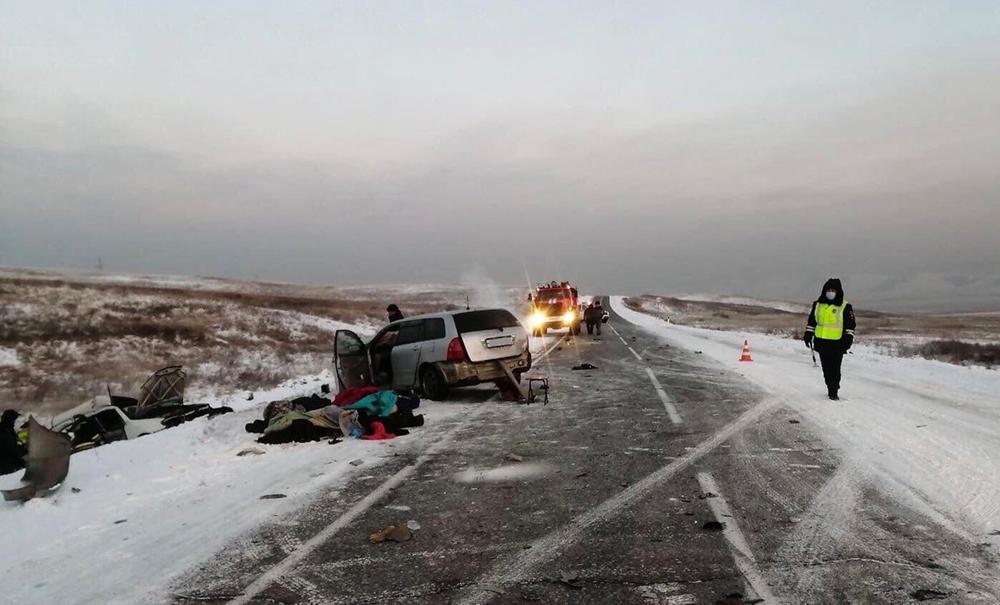 Восемь человек погибли в ДТП в Туве