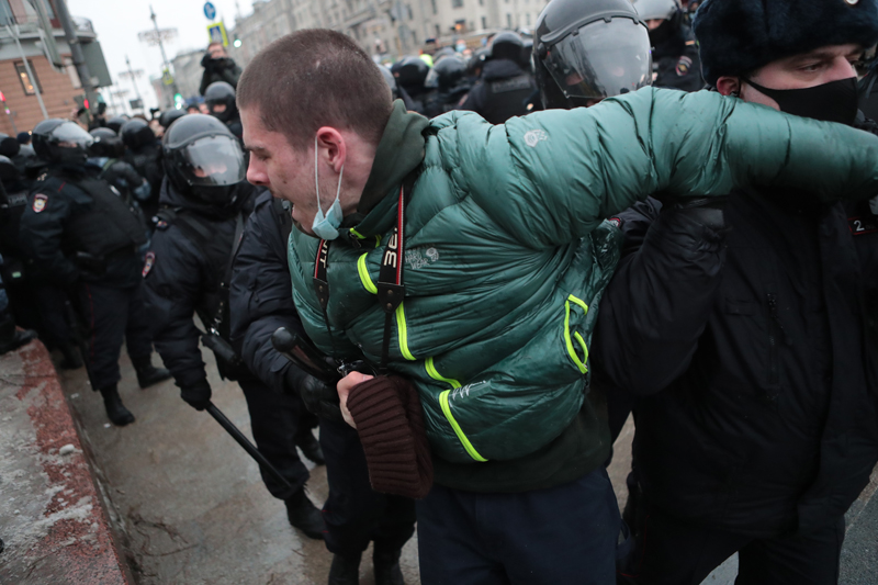 Незаконная акция в Москве 