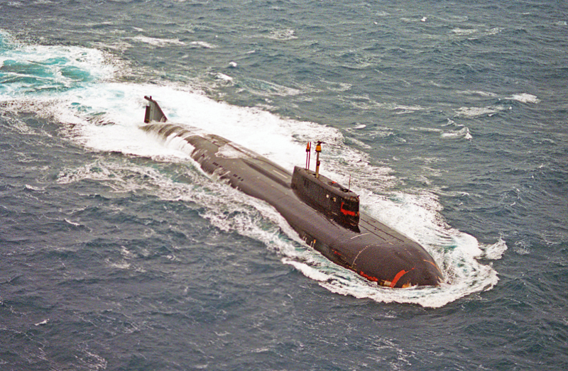 Атомная подводная лодка в Баренцевом море
