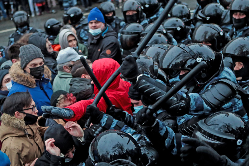 Незаконная акция в Москве 