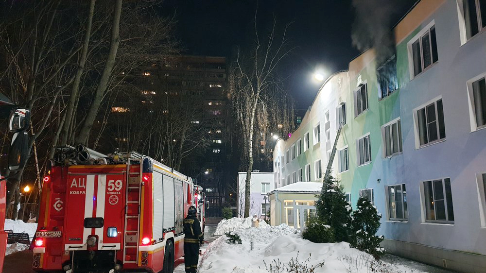 Фото пожар в москве