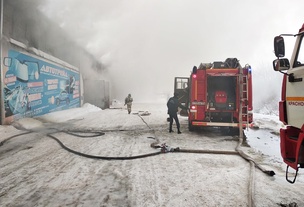 Пожар в Красноярске