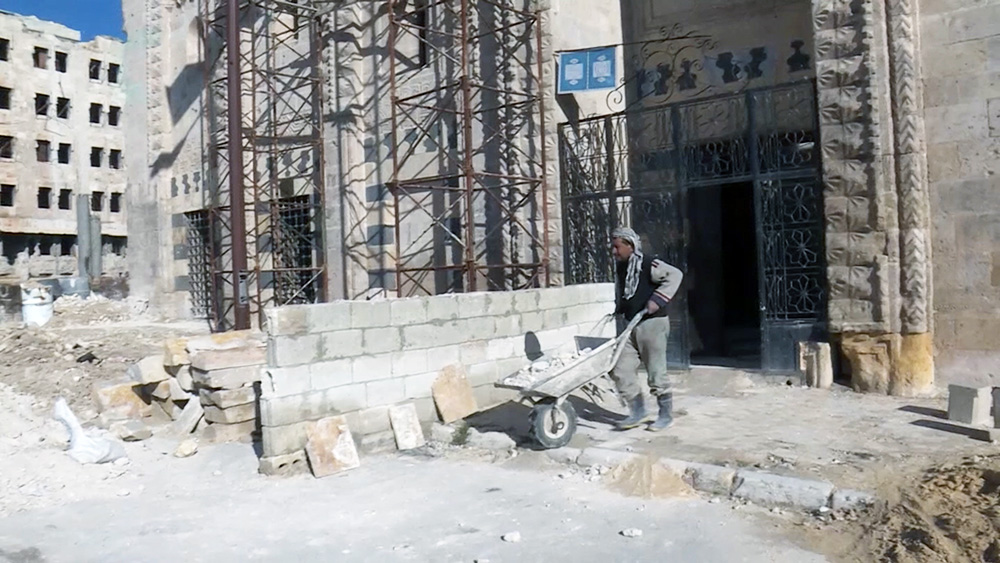 Восстановление мечети в Алеппо