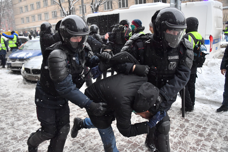 Незаконная акция в Москве 