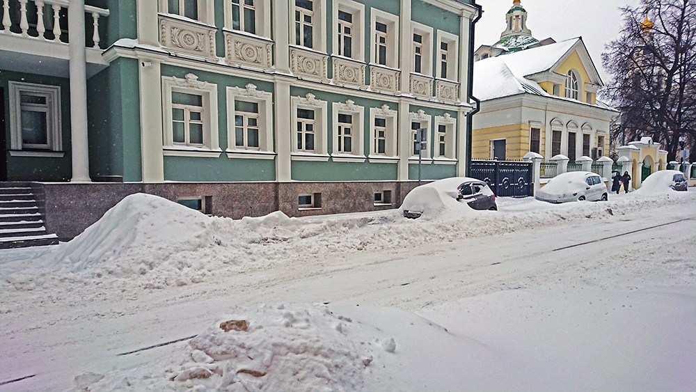 Снегопад в Москве  