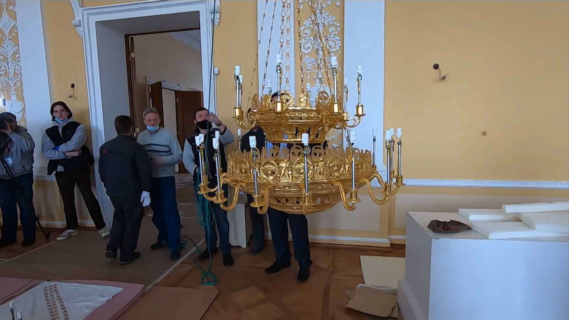 Реставрация дворца Монплезир в Петергофе  