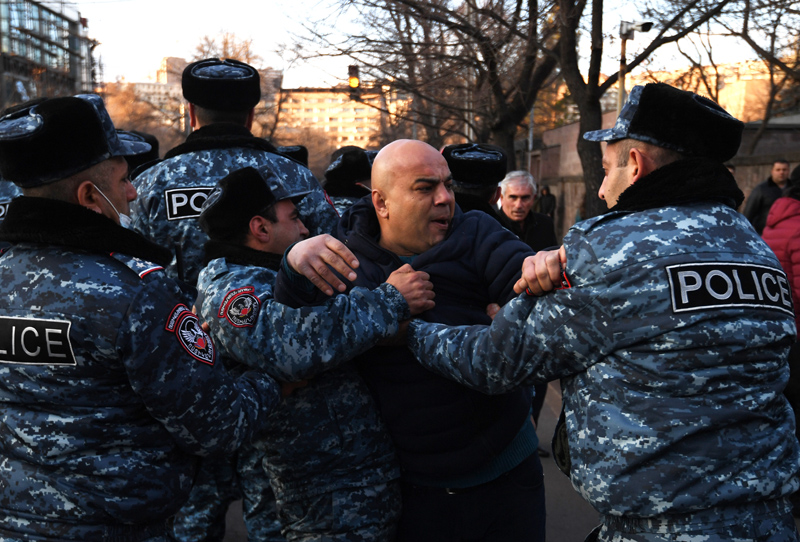 Акция протеста оппозиции в Ереване