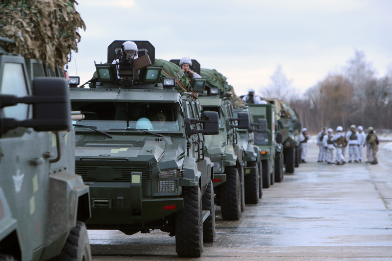 Переброска подразделения десантно-штурмовых войск Украины
