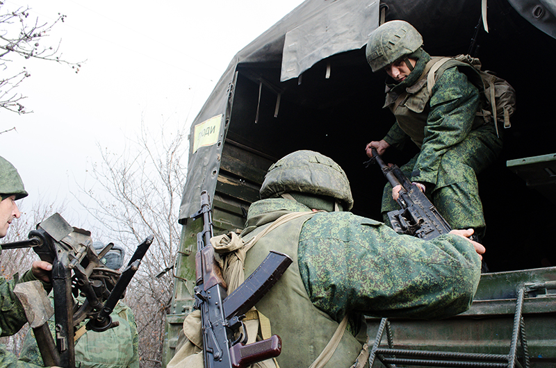 Военнослужащие в Донбассе