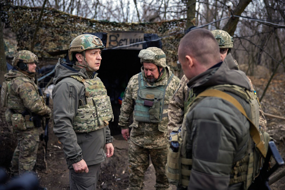 Владимир Зеленский и украинские военные