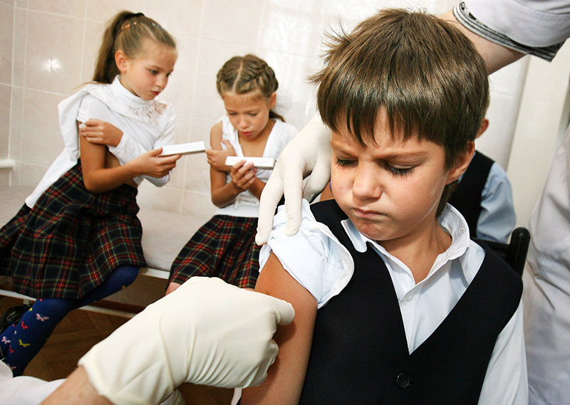Вакцинация школьников