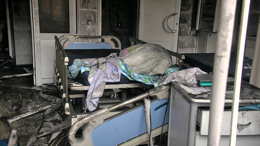 Последствия пожара в областной больнице Рязани