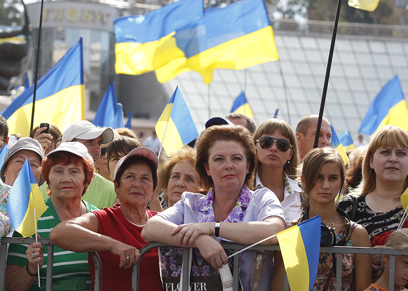 Жители Украины