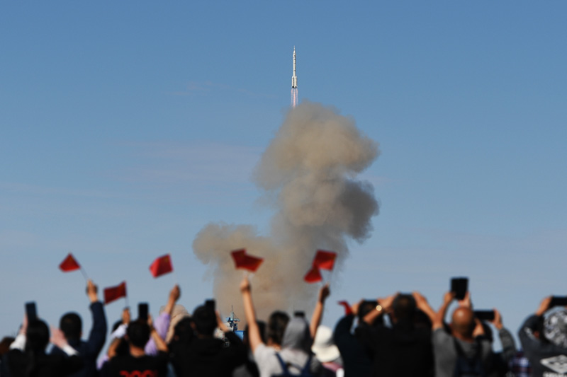 Пуск ракеты в Китае