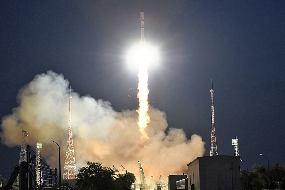 Запуск ракеты "Союз-2.1а"