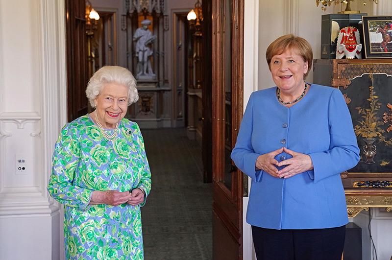 Елизавета II и Ангела Меркель