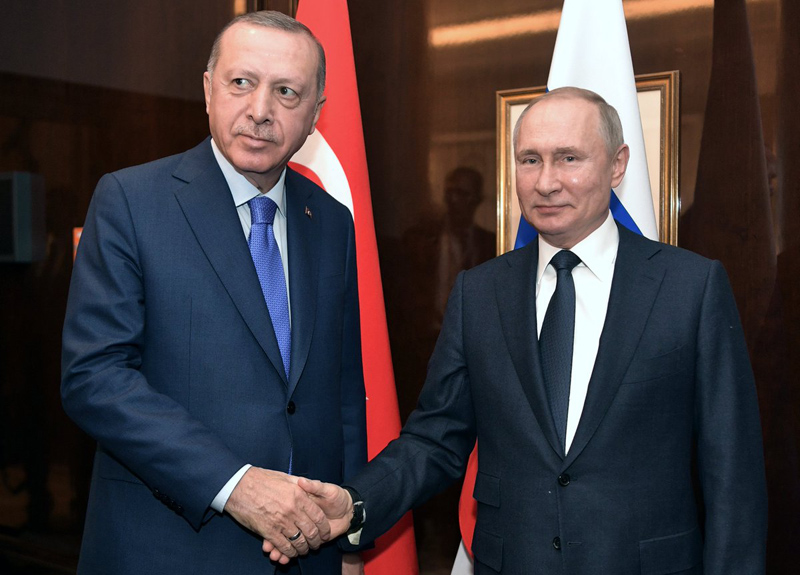 Владимир Путин и президент Турции Реджеп Тайип Эрдоган 
