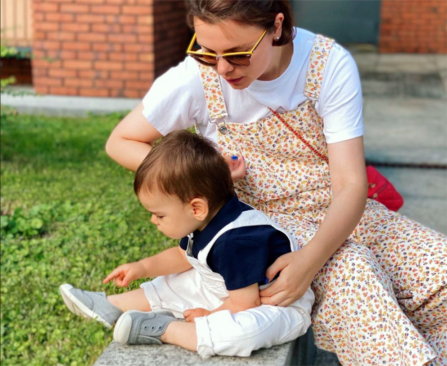 Татьяна Брухунова с сыном