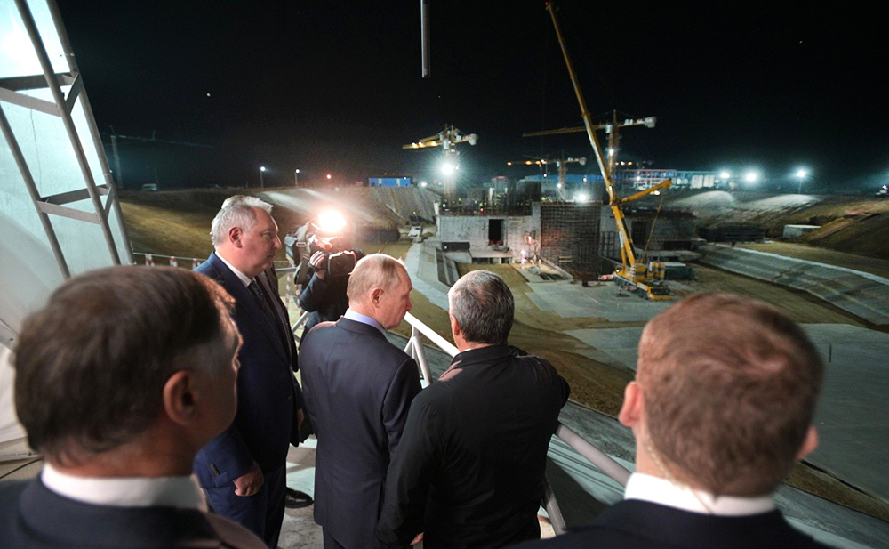 Владимир Путин на космодроме "Восточный"