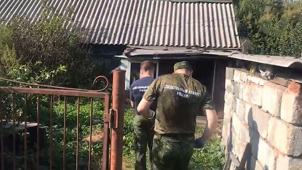 Место убийства школьниц в Кузбассе