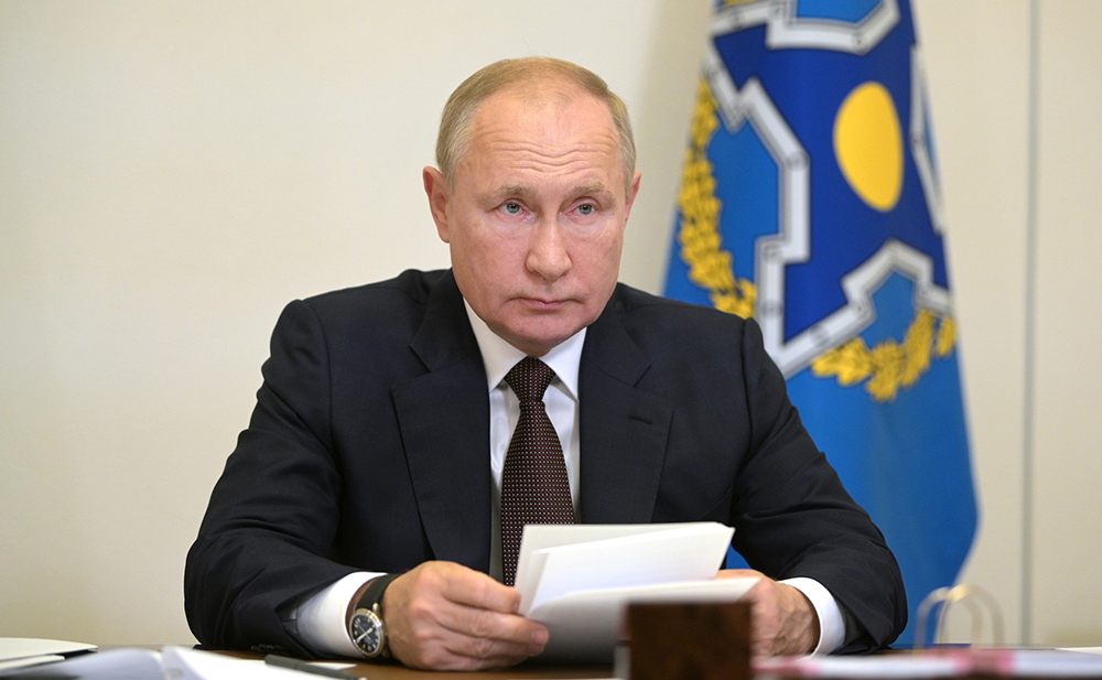 Владимир Путин на заседании Совета коллективной безопасности ОДКБ