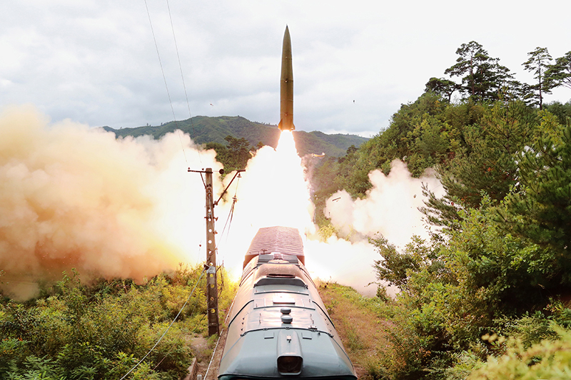 Пуск ракеты в КНДР