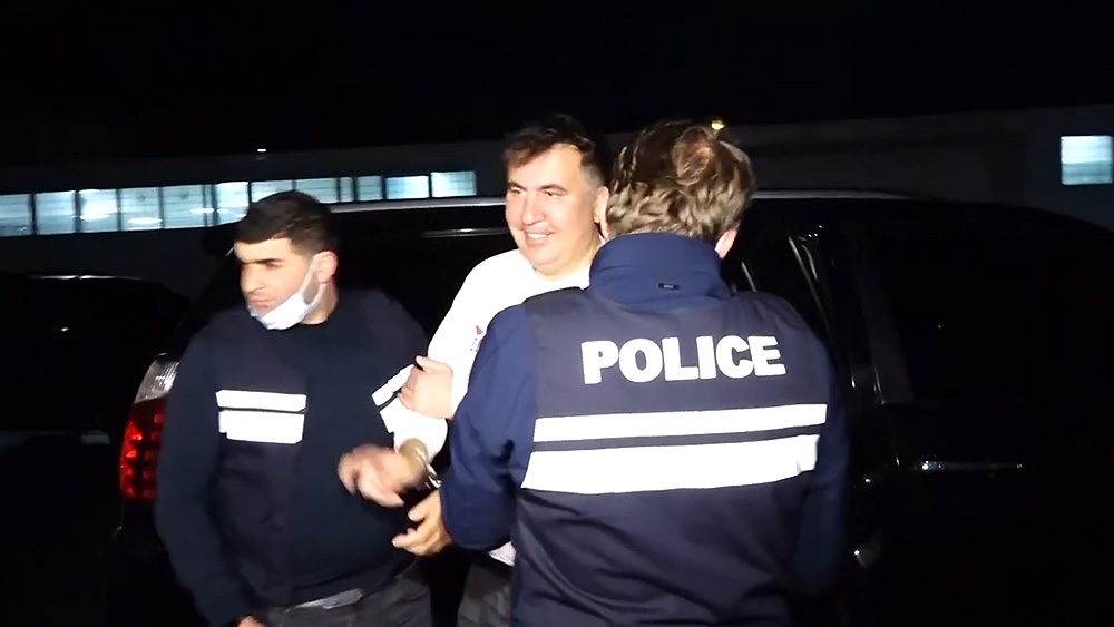 Задержанный Михаил Саакашвили