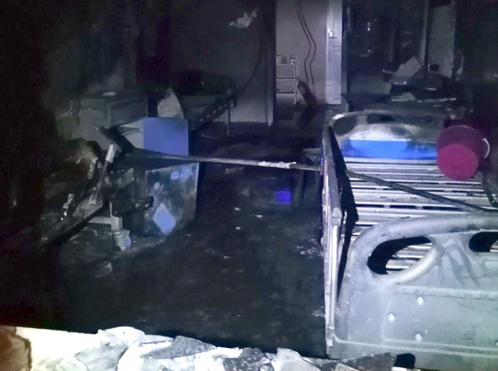 Последствия пожара в больнице в Кирове