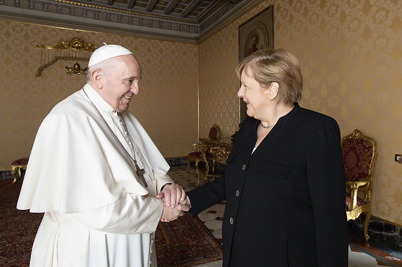 Ангела Меркель и Папе Римский Францыск